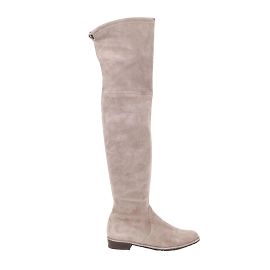 Stuart Weitzman Bottes en cuir Gris