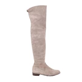 Stuart Weitzman Botas de couro Cinza