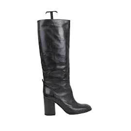 Jil Sander-Leather boots-Black