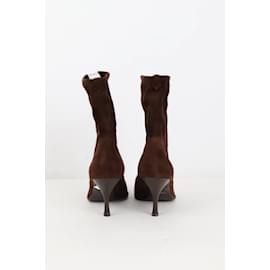 Sergio Rossi-Leather boots-Brown