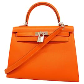 Hermès-hermes kelly 25-Orange