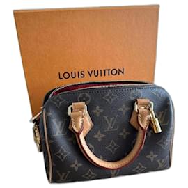 Louis Vuitton-Alça de ombro Speedy 20-Marrom