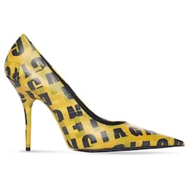 Balenciaga-Sapatos de salto alto Balenciaga Knife 110mm-Preto,Amarelo