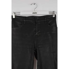J Brand-Pantalon en cuir-Noir