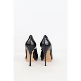 Jimmy Choo-patent leather heels-Black