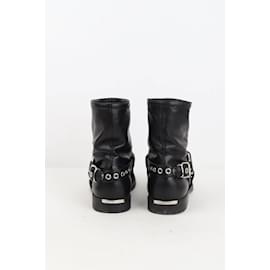 Burberry-Leather boots-Black