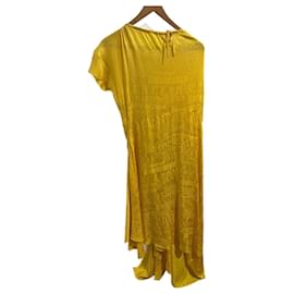 Balenciaga-BALENCIAGA Robes T.International XS Soie-Jaune