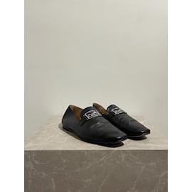 Hermès-HERMES  Mules & clogs T.eu 41 leather-Black
