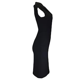 Autre Marque-Vestido com bainha de crepe Boucle preto elástico da coleção Michael Kors-Preto