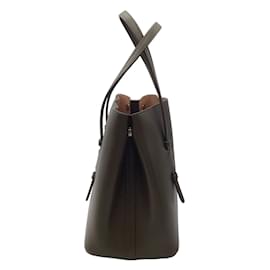 Autre Marque-Alaia Olive Green Small Leather Tote Bag-Green