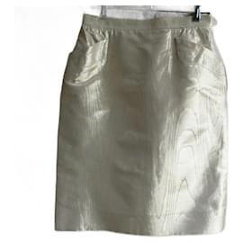 Yves Saint Laurent-Skirts-Golden