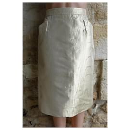 Yves Saint Laurent-Skirts-Golden