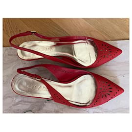 Escada-Sapatos de salto alto vermelhos Escada tamanho 39-Vermelho