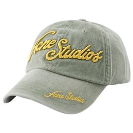 Boné Carliy Tourist - Acne Studios - Algodão - Verde Verde