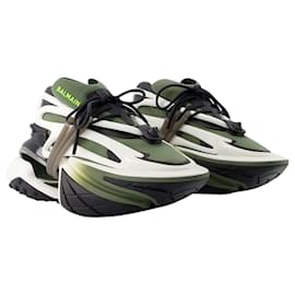 Balmain-Unicorn Low Sneakers - Balmain - Leather - Black-Black