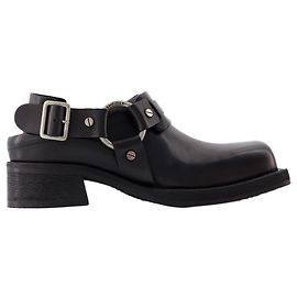 Balius Slides – Acne Studios – Leder – Schwarz Schwarz