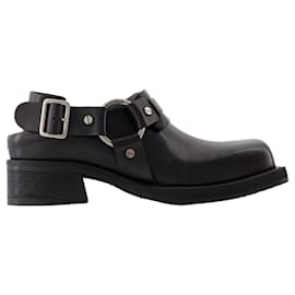 Acne-Balius Slides - Acne Studios - Leather - Black-Black