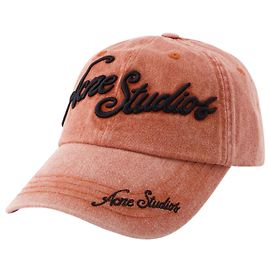 Carliy Tourist Cap - Acne Studios - Cotton - Brick Red Red