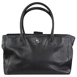 Chanel-Black 2008 CC lock tote bag-Black
