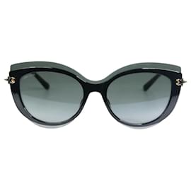 Jimmy Choo-Black overlay cat eye sunglasses-Other