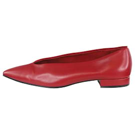 Loro Piana-Sapatilhas de bailarina Rebecca vermelhas - tamanho UE 38.5-Vermelho