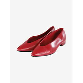 Loro Piana-Red Rebecca ballerina flat shoes - size EU 38.5-Red