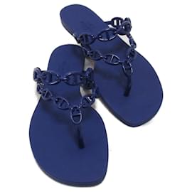 Hermès-Sandalias-Azul