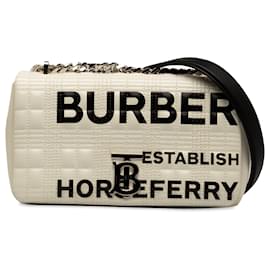 Burberry-Weiße kleine Horseferry Lola Umhängetasche von Burberry-Weiß