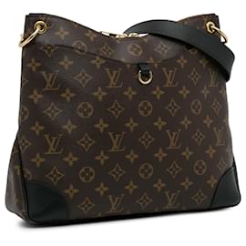 Louis Vuitton-Louis Vuitton Brown Monogramm Odeon NM MM-Braun,Schwarz