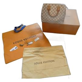 Louis Vuitton-speedy 25 damier azur en perfecto estado, usado una vez-Azul