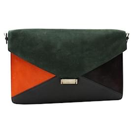 Céline-4 Colors Leather, Suede and Calf Hair Clutch/ Shoulder Bag-Multiple colors,Other