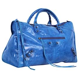 Balenciaga-Electric Blue Giant Work Bag-Blue