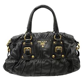 Prada-Black Classic Nappa Leather Handbag-Black