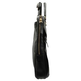 Tumi Classic Black Leather Laptop Bag Black
