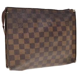 Louis Vuitton-LOUIS VUITTON Damier Ebene Poche Toilette 26 bolsa norte47543 LV Auth 65621-Otro