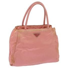 Prada-PRADA Hand Bag Nylon Pink Auth 65879-Pink