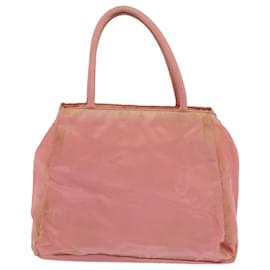 Prada-Bolsa de mão PRADA em nylon rosa Auth 65879-Rosa