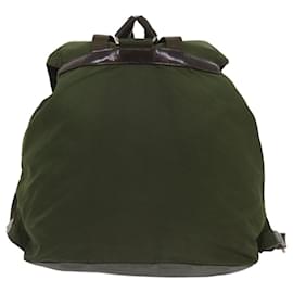 Prada-PRADA Rucksack Nylon Khaki Auth 65703-Khaki