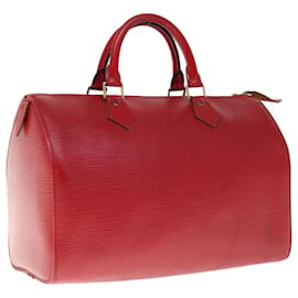 Louis Vuitton-Louis Vuitton Epi Speedy 30 Handtasche Kastilisch Rot M43007 LV Auth 65488-Andere
