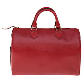 Louis Vuitton-Louis Vuitton Epi Speedy 30 Hand Bag Castilian Red M43007 LV Auth 65488-Other