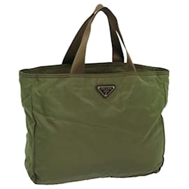 Prada-Prada Tote Bag Nylon Khaki Auth 66126-Caqui