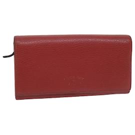 Gucci-GUCCI Swing Wallet Leather Red 354498 Auth am5642-Red