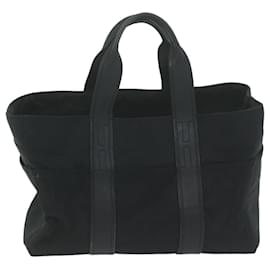 Hermès-HERMES Akapu Luco MM Bolso de mano Nylon Negro Auth yk10401-Negro