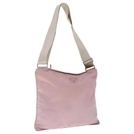 Prada-PRADA Shoulder Bag Nylon Pink Auth 65514-Pink