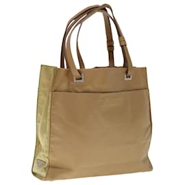 Prada-PRADA Einkaufstasche Nylon Beige Auth 65510-Beige