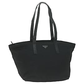 Prada-PRADA Tote Bag Nylon Black Auth 65998-Black