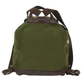 Prada-PRADA Backpack Nylon Khaki Auth bs11803-Khaki