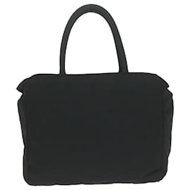 Prada-PRADA Hand Bag Nylon Black Auth 65982-Black