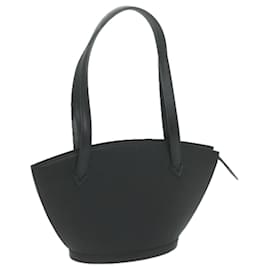 Louis Vuitton-LOUIS VUITTON Epi Saint Jacques Powanie Shoulder Bag Black M52332 LV Auth 66119-Black