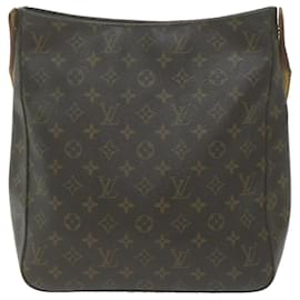 Louis Vuitton-Bolsa de ombro M LOUIS VUITTON Monogram Looping GM51145 Autenticação de LV 65129-Monograma